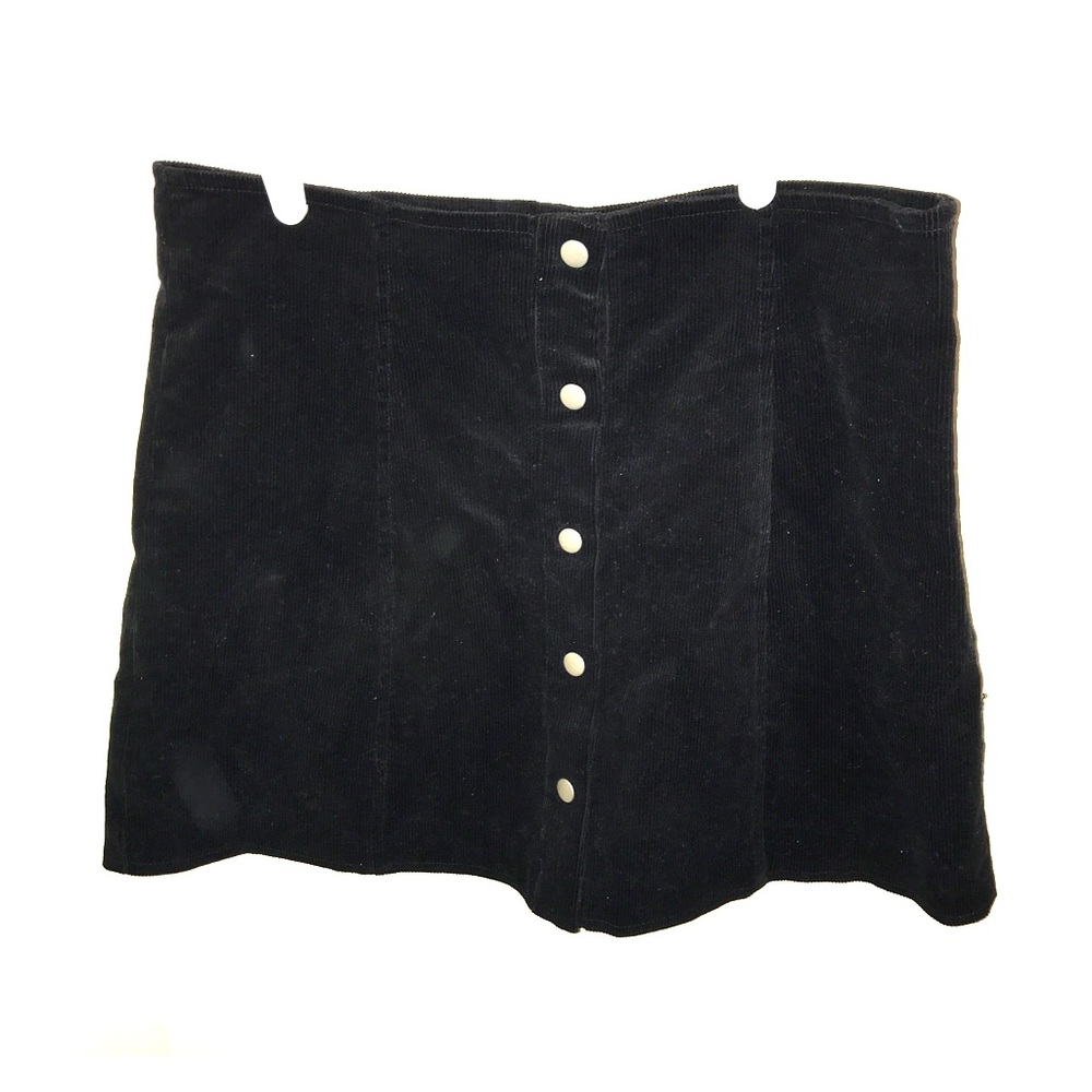 button snap up skirt